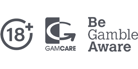 18+ only, GamCare, BeGambleAware